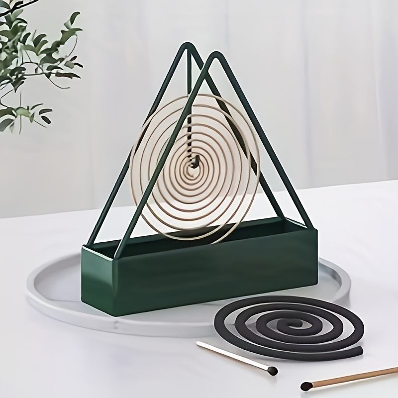 Tulsi Holy Basil - 1 driehoekige muggenspiraalhouder - metalen hangende