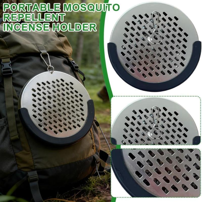 Tulsi Holy Basil - Outdoor Mosquito Coil Holder Ronde metalen